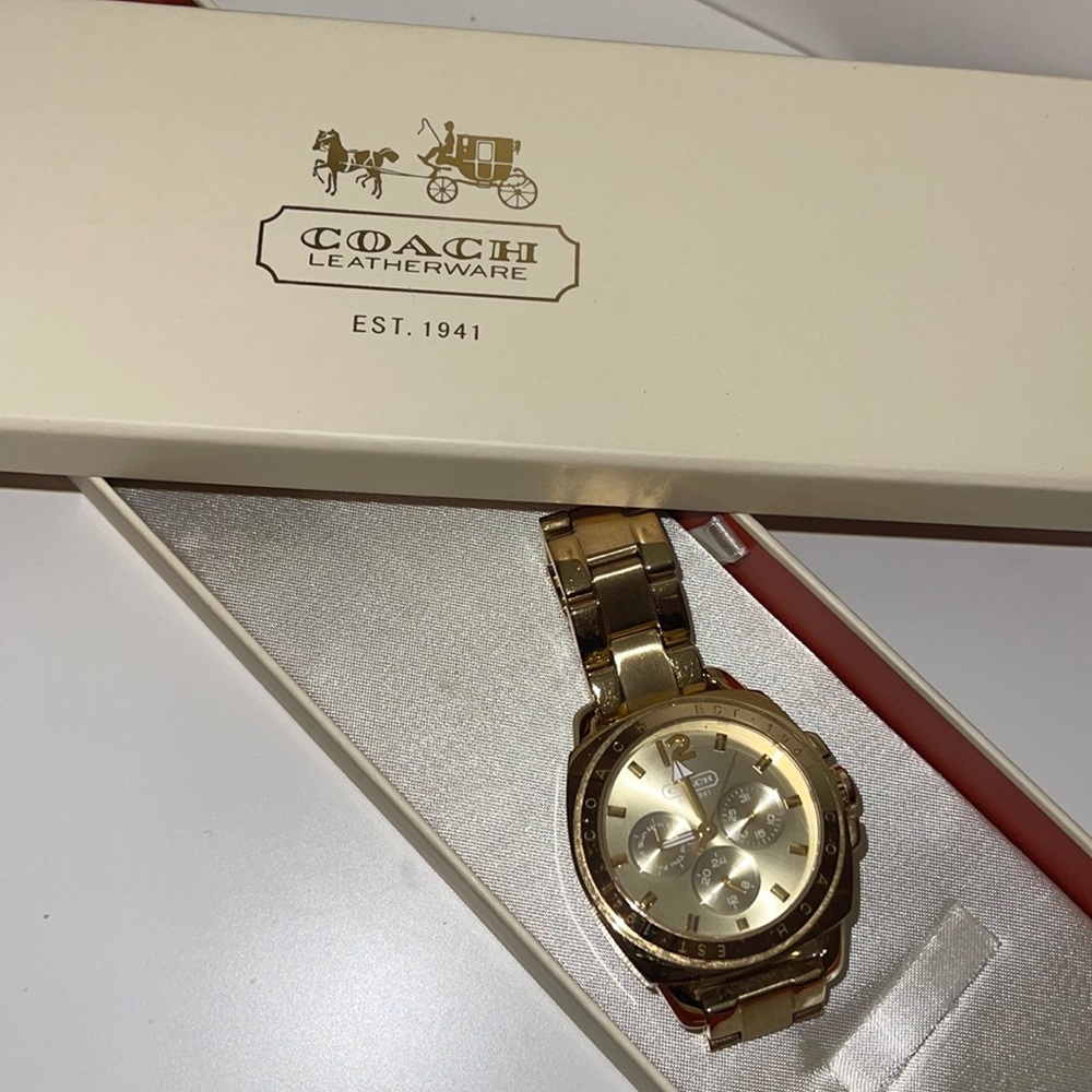 GOLD COACH WATCH